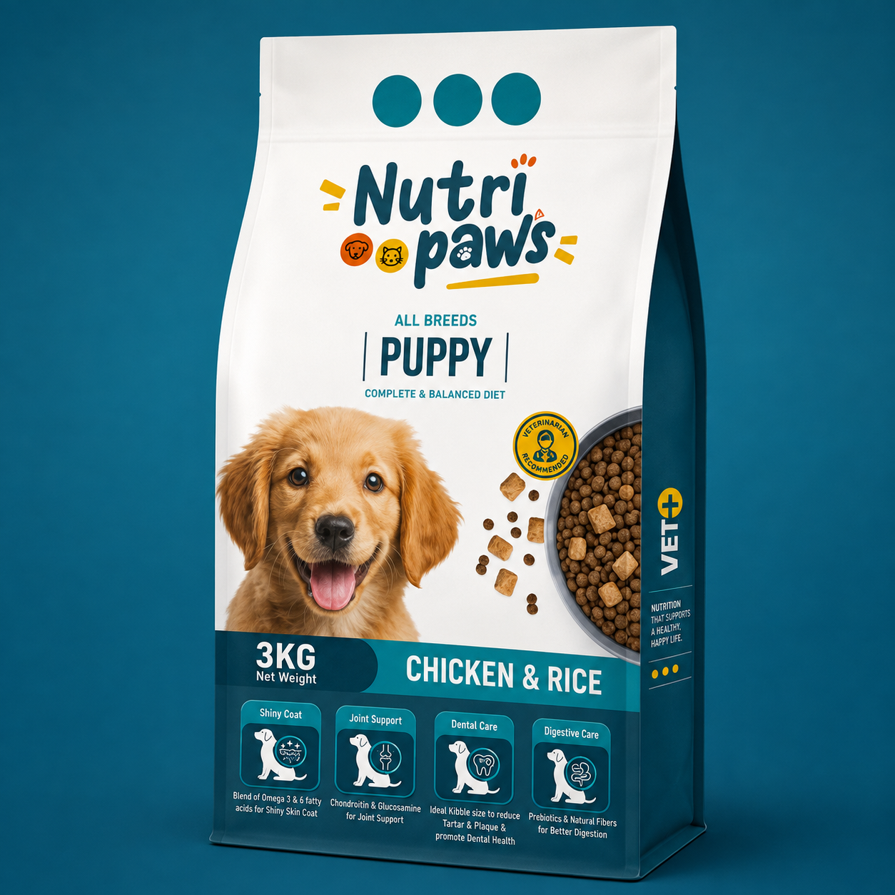 Nutripaws All Breed Puppy Dog Food-Chicken & Rice